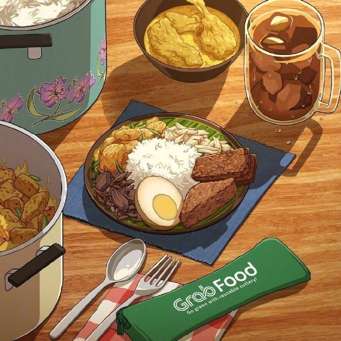 ——
动漫里的食物，喜欢吗？
画师:harousel ​​​​