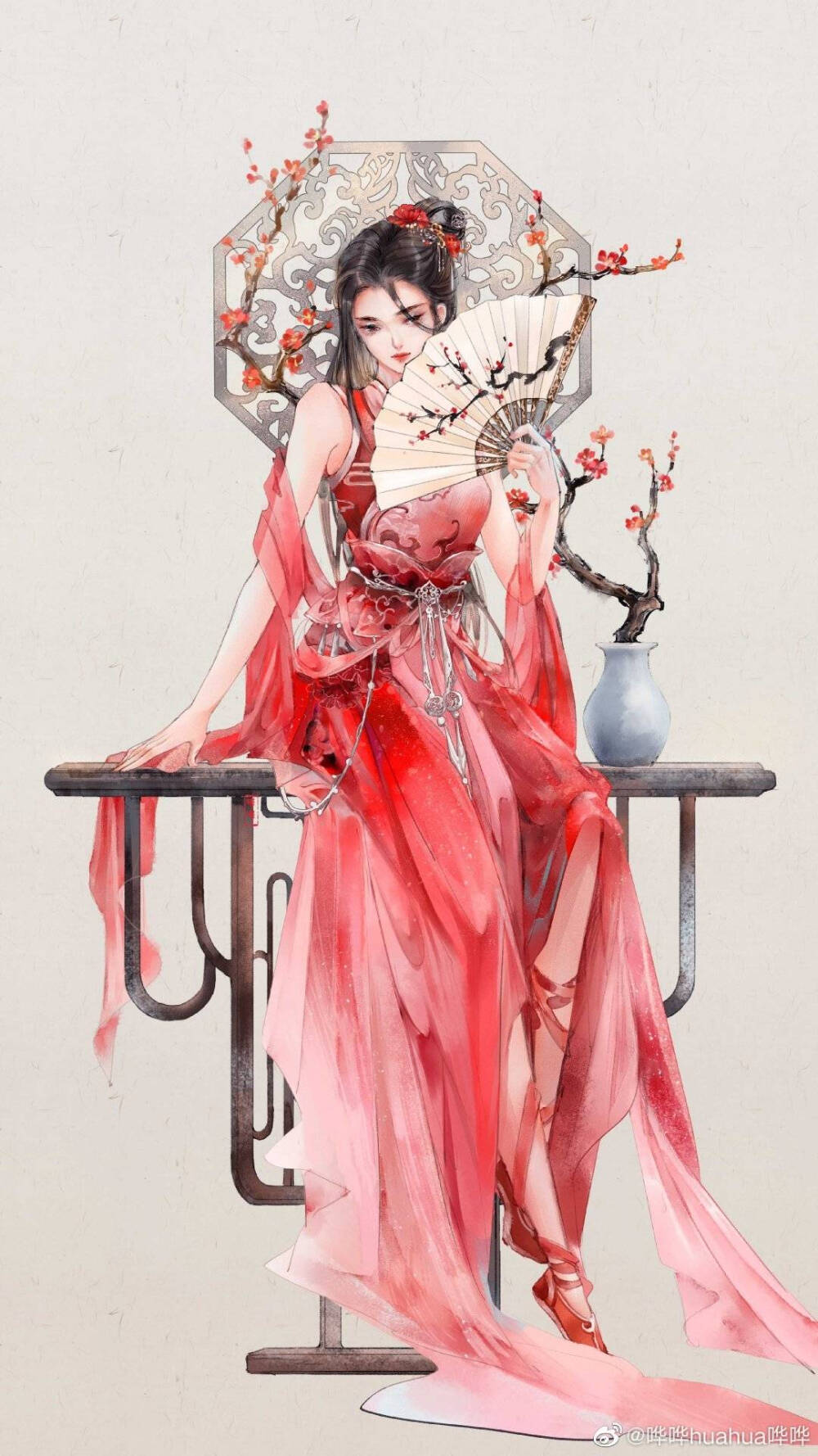 （古风美人）绘师：哗哗huahua哗哗