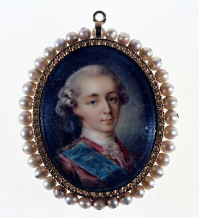 15岁的 路易十六 Louis XVI 肖像画吊坠 ​​​