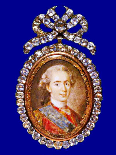 路易十六 Louis XVI 肖像画吊坠 ​​​