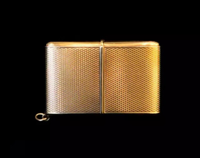 1930年代瑞士出品MOVADO旅行用自动上旋18k盒式机械怀表