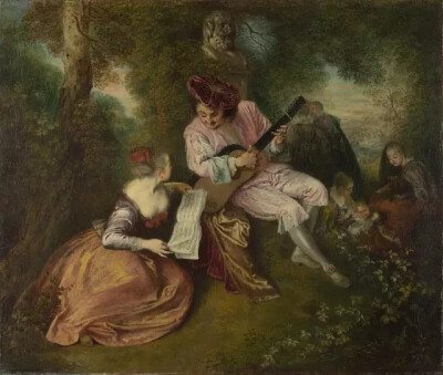 《The Love Song》/Jean-Antoine Watteau/1717