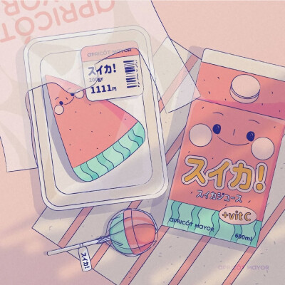 ——
汽水和西瓜绝配呀
画师apricotmayor