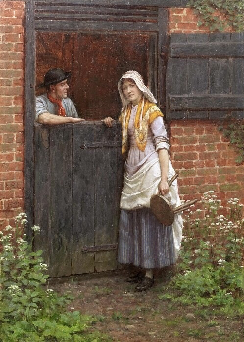 埃德蒙·布莱尔·莱顿（ Edmund Blair Leighton ​）绘画欣赏。