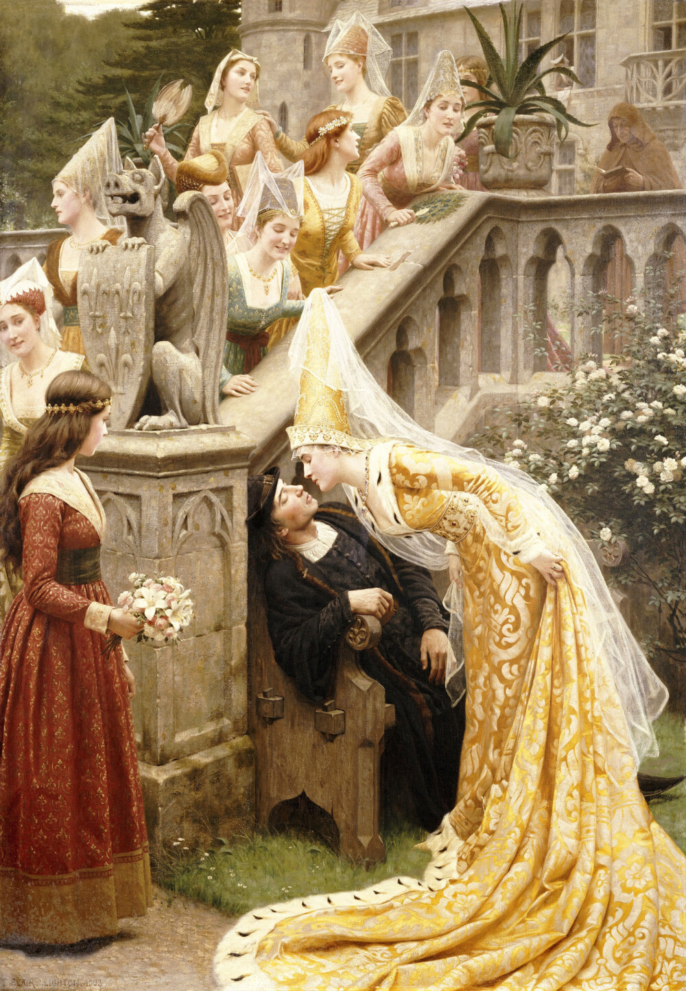 埃德蒙·布莱尔·莱顿（ Edmund Blair Leighton ​）绘画欣赏。