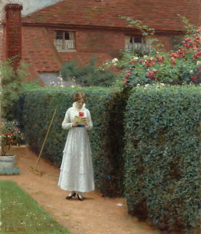 埃德蒙·布莱尔·莱顿（ Edmund Blair Leighton ​）绘画欣赏。