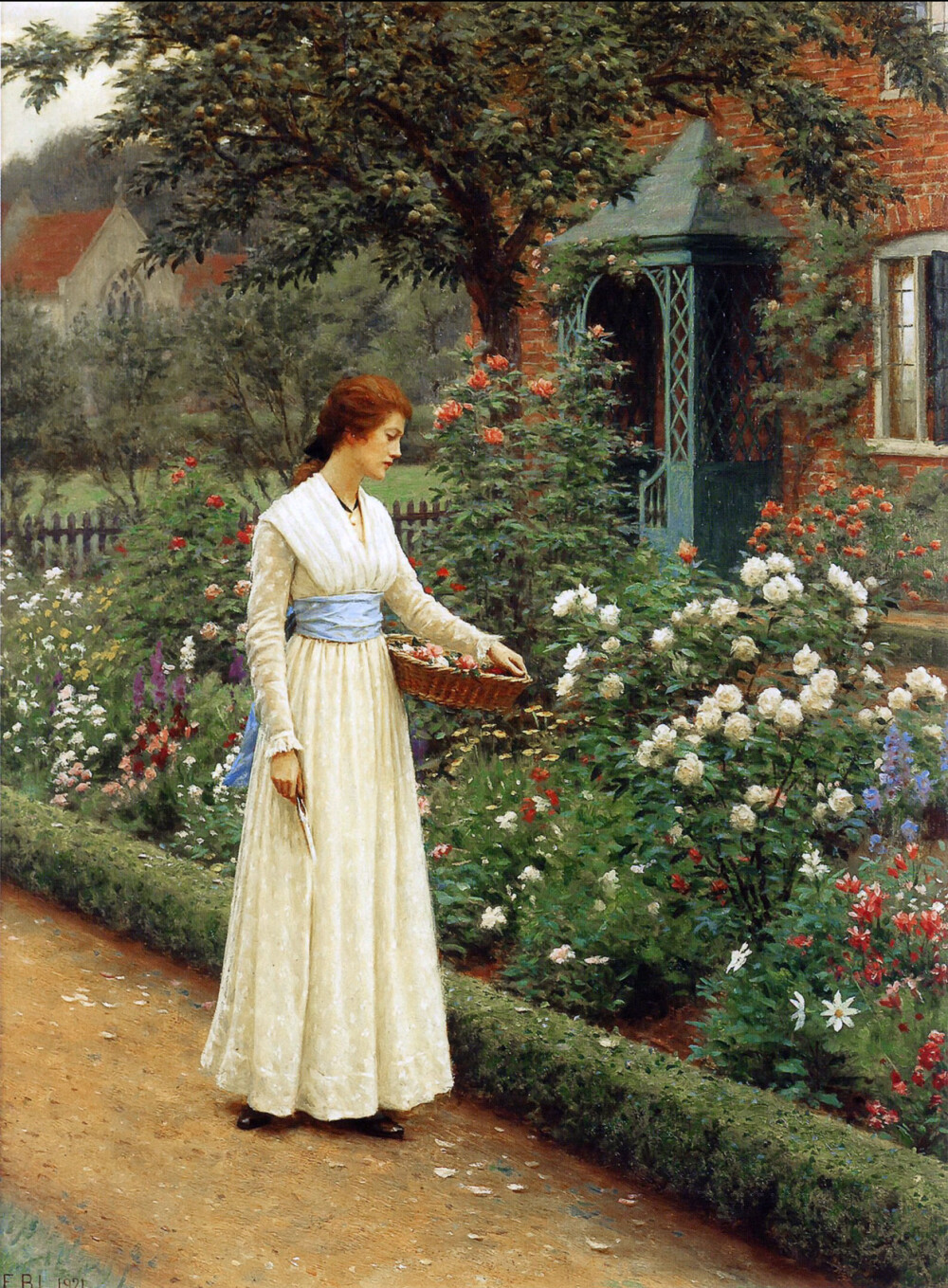 埃德蒙·布莱尔·莱顿（ Edmund Blair Leighton ​）绘画欣赏。