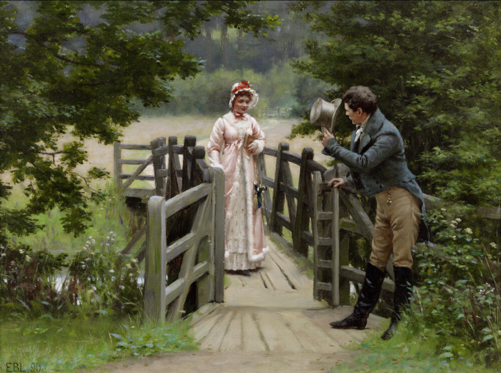 埃德蒙·布莱尔·莱顿（ Edmund Blair Leighton ​）绘画欣赏。