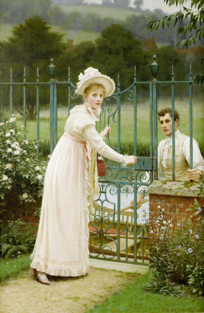 埃德蒙·布莱尔·莱顿（ Edmund Blair Leighton ​）绘画欣赏。