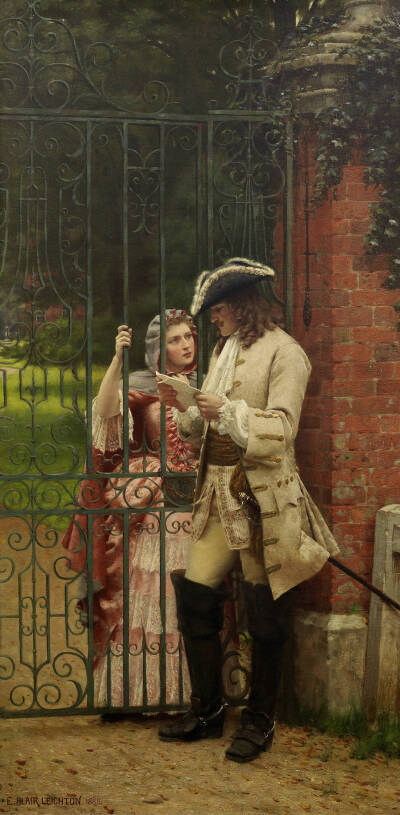 埃德蒙·布莱尔·莱顿（ Edmund Blair Leighton ​）绘画欣赏。