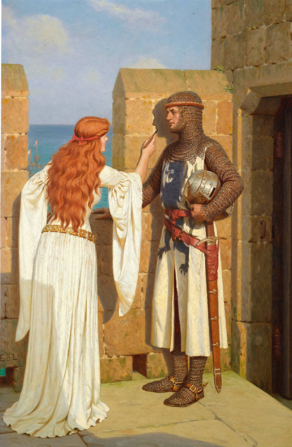 埃德蒙·布莱尔·莱顿（ Edmund Blair Leighton ​）绘画欣赏。