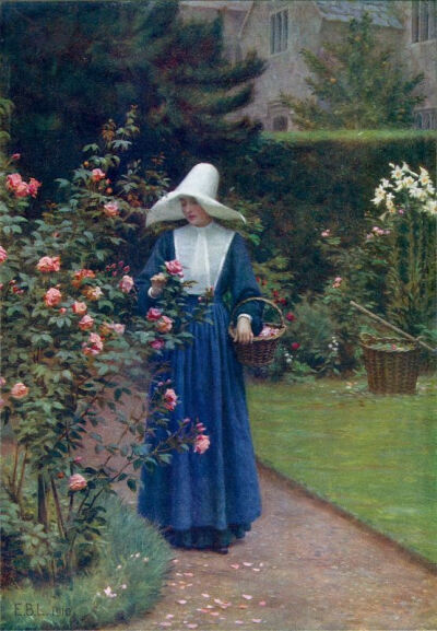 埃德蒙·布莱尔·莱顿（ Edmund Blair Leighton ​）绘画欣赏。