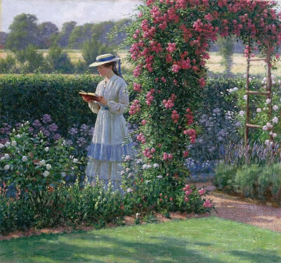 埃德蒙·布莱尔·莱顿（ Edmund Blair Leighton ​）绘画欣赏。