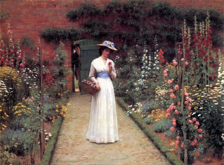 埃德蒙·布莱尔·莱顿（ Edmund Blair Leighton ​）绘画欣赏。