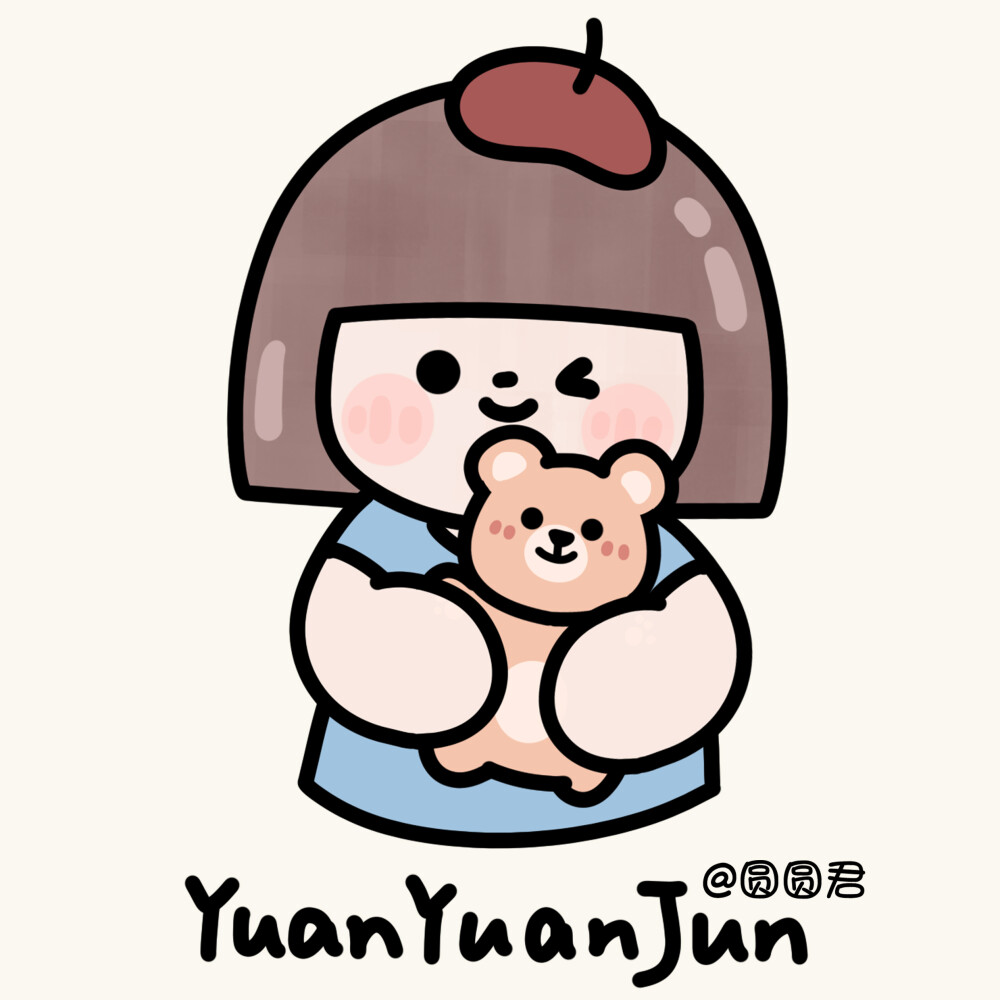 圆圆君可爱卡通女孩壁纸头像