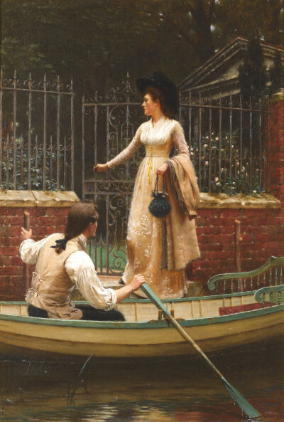 埃德蒙·布莱尔·莱顿（ Edmund Blair Leighton ​）绘画欣赏。