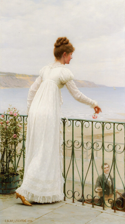 埃德蒙·布莱尔·莱顿（ Edmund Blair Leighton ​）绘画欣赏。