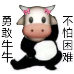 勇敢牛牛不怕困难！！