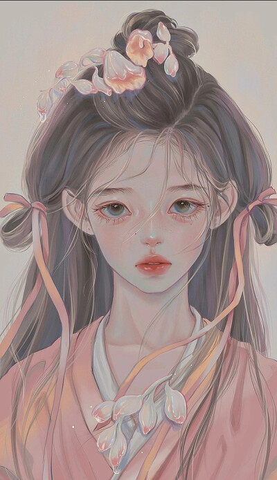 手绘，壁纸，这个画风好美啊，画师是谁啊