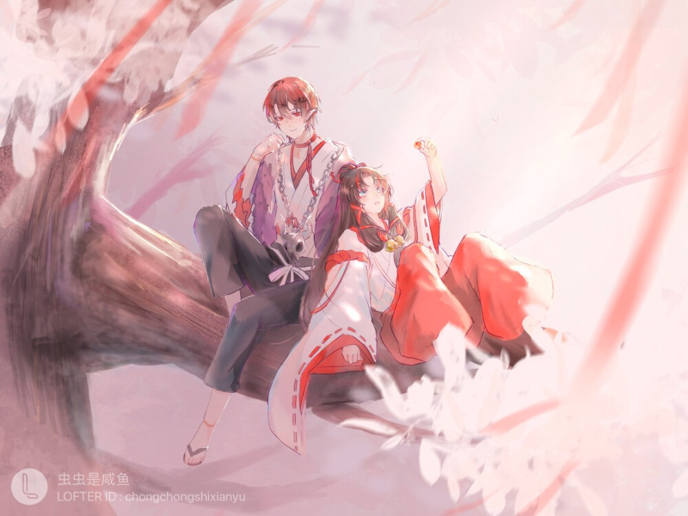 #阴阳师# 童缘
画师lof：虫虫是咸鱼