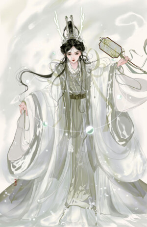 古风插画｜古风美人
画师：@千鹤昇飞 