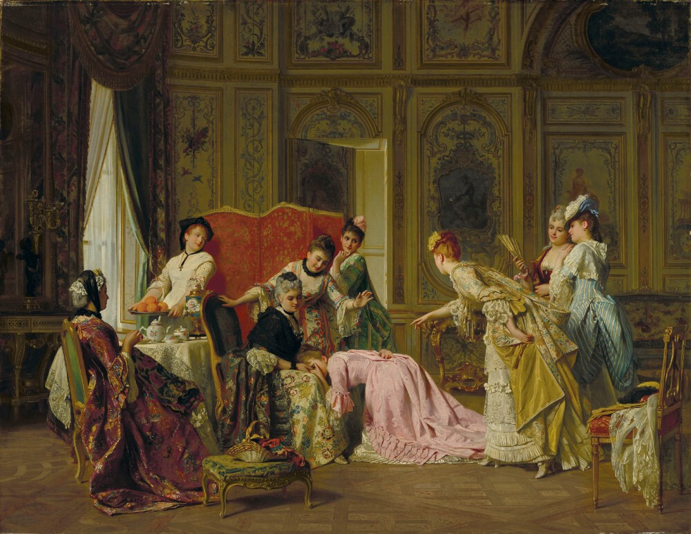 艺术家Charles Louis Baugniet 绘画欣赏。