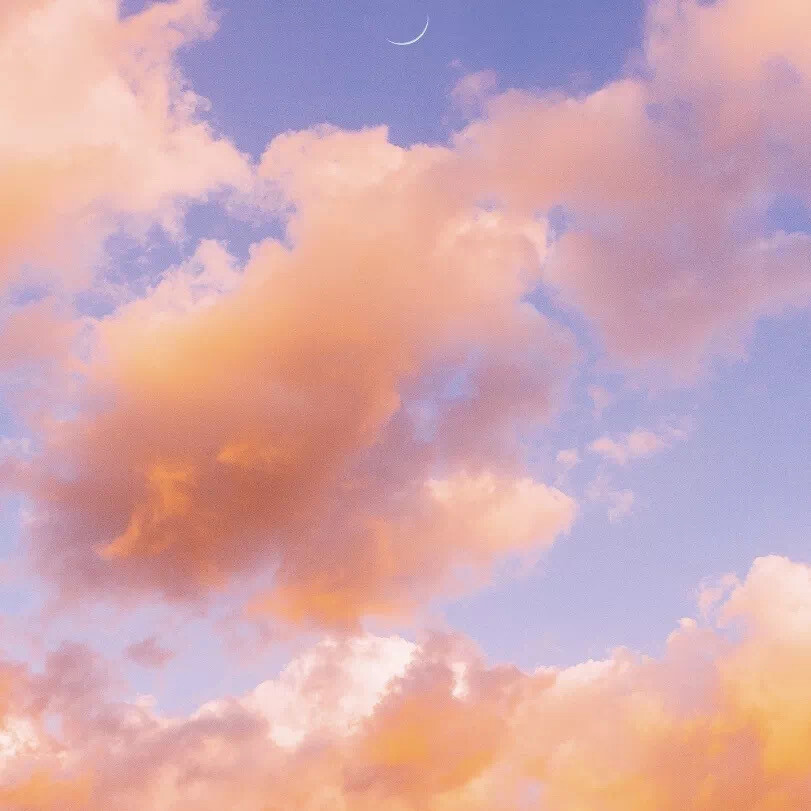 "雾散见晨,云开见月" 粉色系云朵 文案配图/朋友圈背景/资料背景 图源