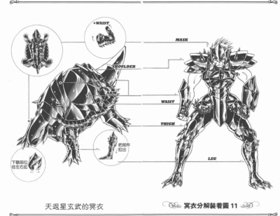 格雷高“冥斗士”天退星 玄武冥衣~玄武防御2