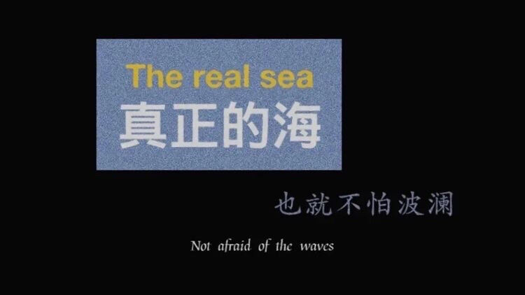 真正的海也就不怕波澜