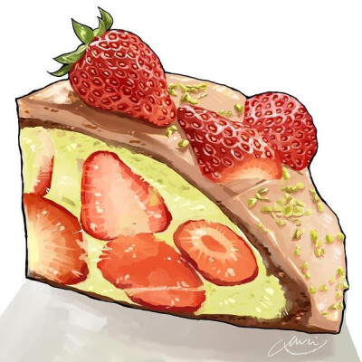  草莓味， ins：miri__illust ​​​