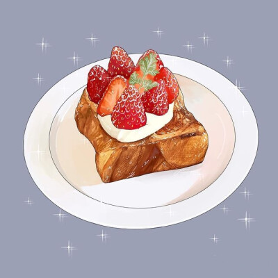  草莓味， ins：miri__illust ​​​