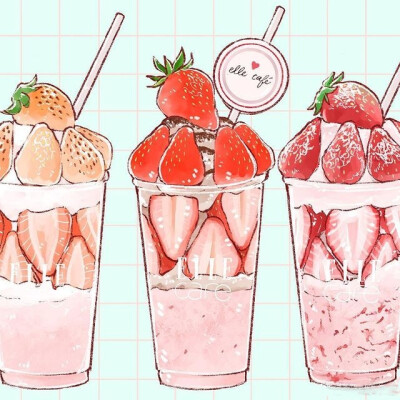  草莓味， ins：miri__illust ​​​