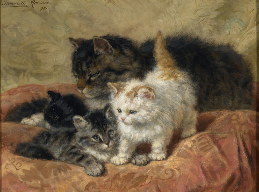 猫咪达人—— 荷兰动物女画家 Henriëtte Ronner