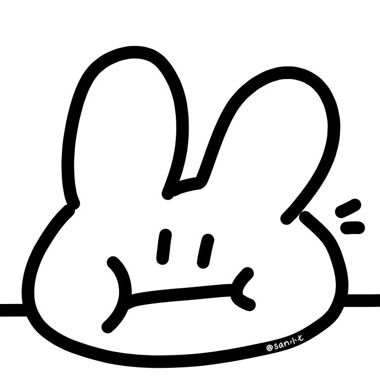 ❤简单可爱的小兔子头像❤
图源：san小七