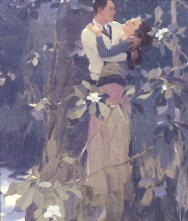 Artist:Walter Hunt Everett（1880–1946） 沃尔特·亨特·埃弗里特二十世纪早期最受欢迎和最受尊敬的美国插画家之一 或浪漫、或调情在这个插画艺术的黄金时代沃尔特恣意挥洒着他的才华