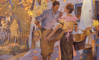 Artist:Walter Hunt Everett（1880–1946） 沃尔特·亨特·埃弗里特尊敬的美国插画家之一
在这个插画艺术的黄金时代
沃尔特恣意挥洒着他的才华
或浪漫、或调情