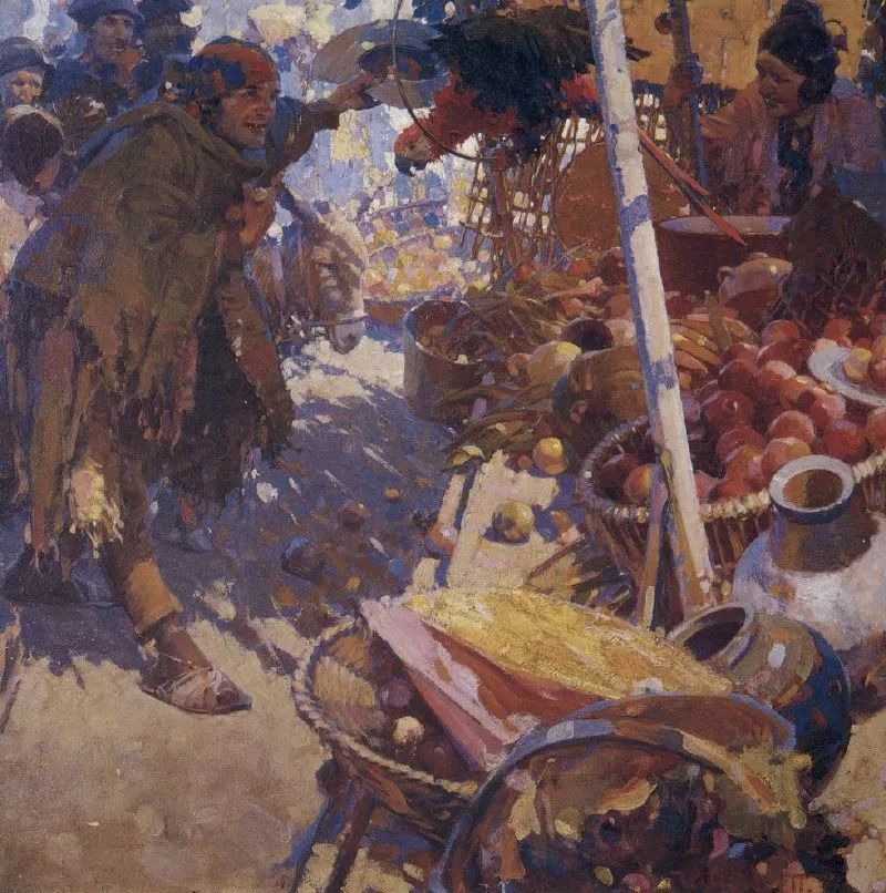 Artist:Walter Hunt Everett（1880–1946） 沃尔特·亨特·埃弗里特尊敬的美国插画家之一
在这个插画艺术的黄金时代
沃尔特恣意挥洒着他的才华
或浪漫、或调情