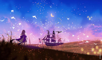 It's a fairy tale and a dream.
是 童 话 也 是 梦 境