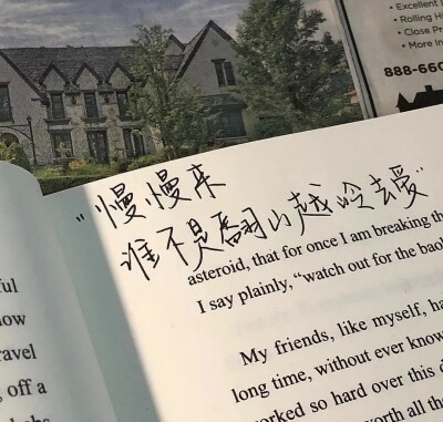 慢慢来 谁不是翻山越岭去爱.
源自网络 侵权删