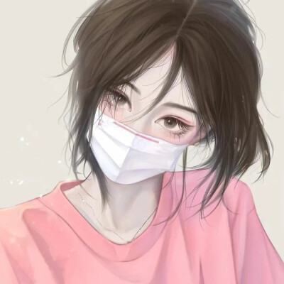 女生插画头像