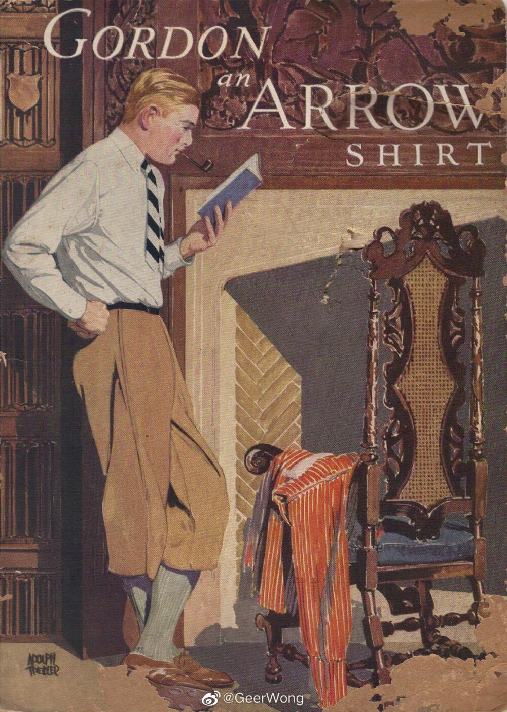 #hg时装插画[超话]##GeerWong[超话]#
上世纪美国著名插画师
J.C Leyendecker
摩登男女The Arrow的缔造者 ​​​