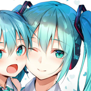 初音未来 动漫情头 闺蜜头像 百合头像