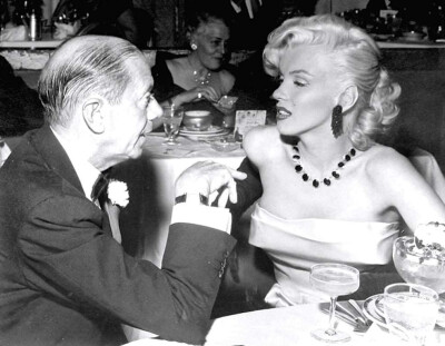 Cole Porter And Marilyn Monroe At The Cocoanut Grove January 1, 1953 