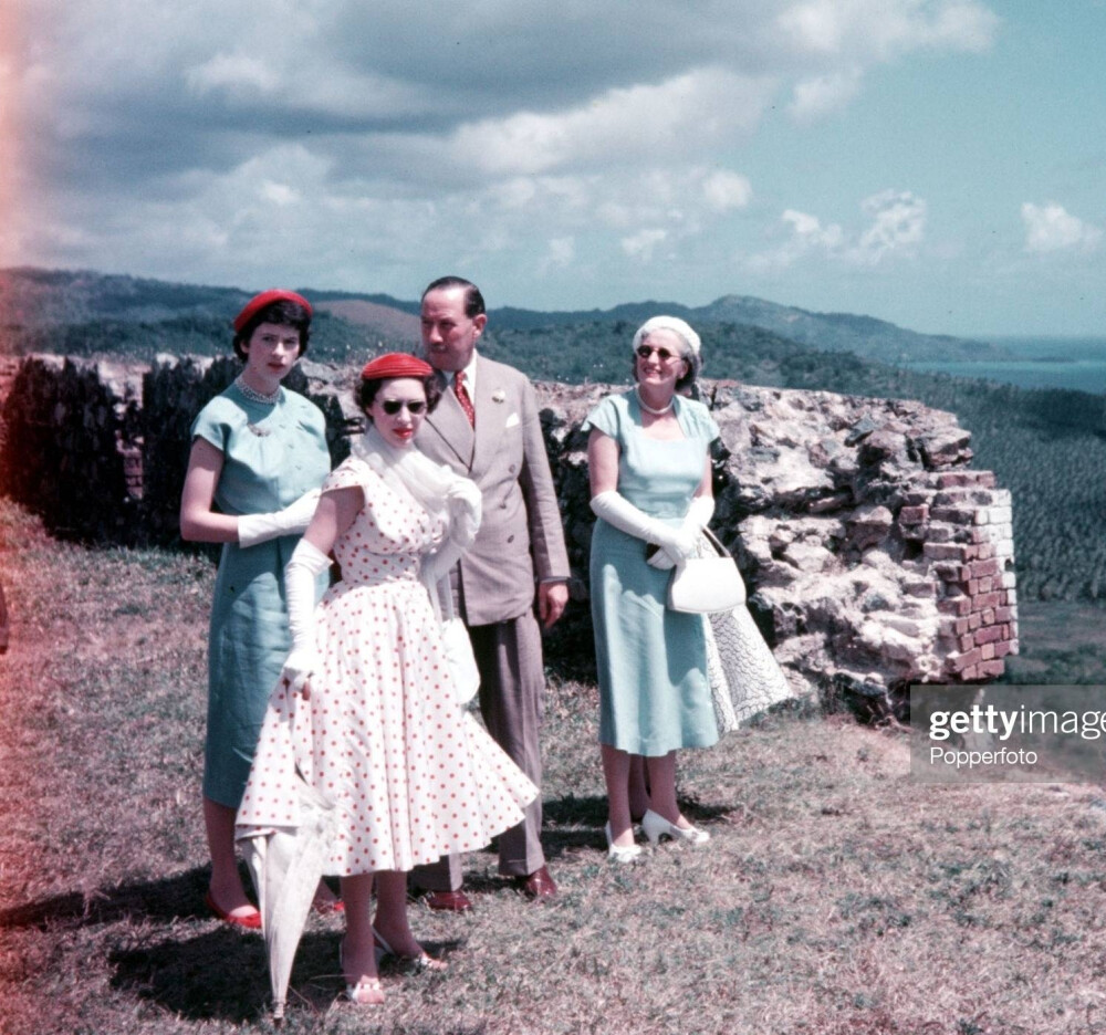 1955年，正在进行为期四周的加勒比海之旅的玛格丽特公主