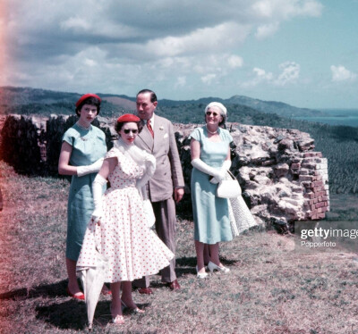 1955年，正在进行为期四周的加勒比海之旅的玛格丽特公主