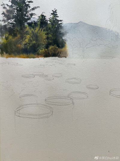 水彩风景系列~ by.黑白hui水彩