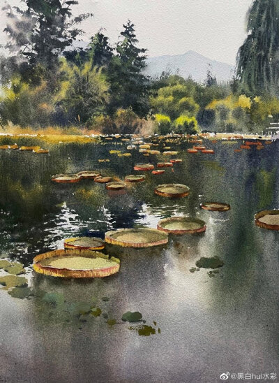 水彩风景系列~ by.黑白hui水彩