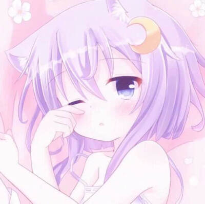 动漫萌妹头像ɜ:就问你，我可爱嘛~