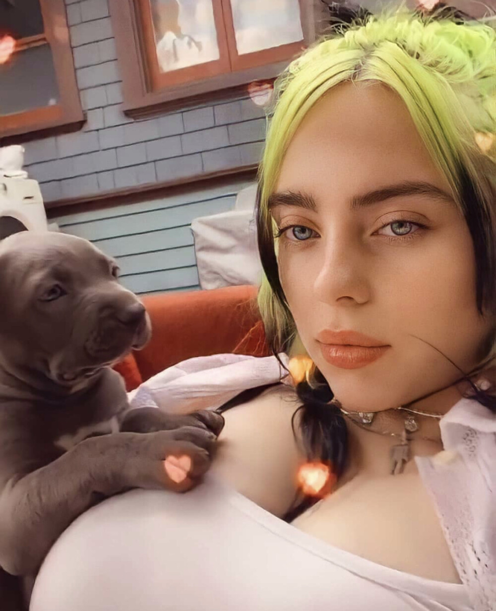 碧梨 Billieeilish ins自截