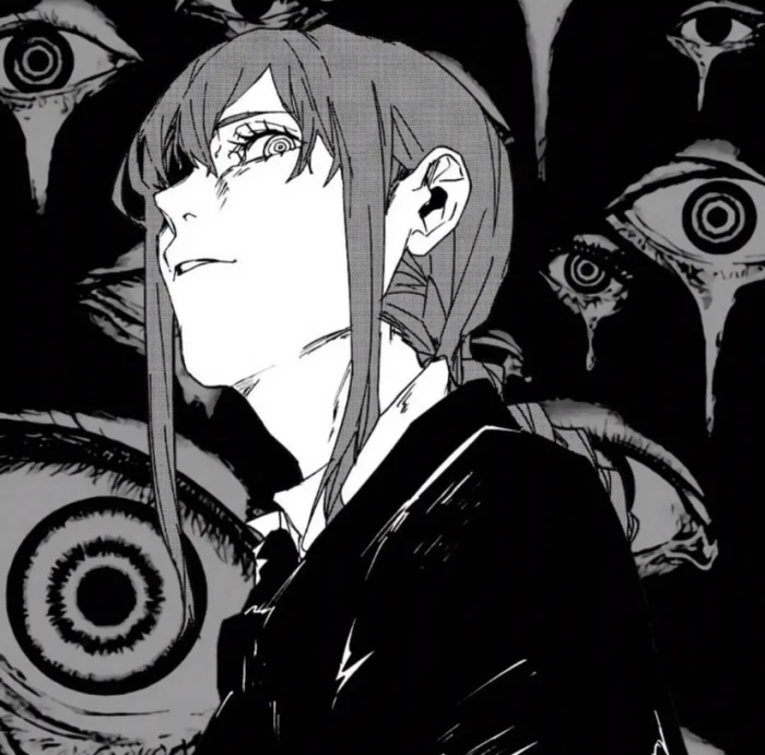 动漫男生头像黑白电锯人